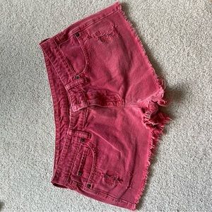 Denim&Supply Ralph Lauren faded red shorts, size 27